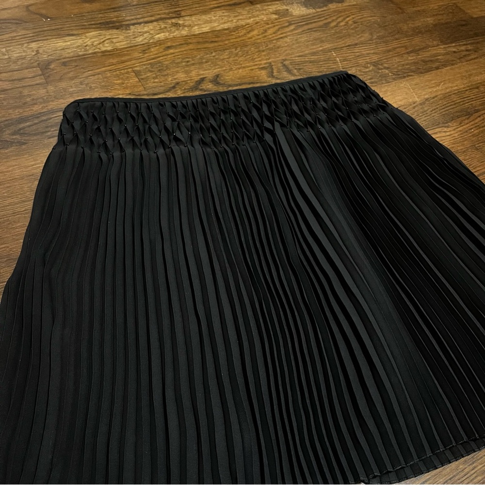Calvin Klein Black Pleated Skirt